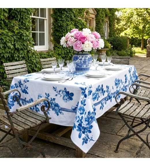 Tovaglia in lino premium stampa Victoria - The Napking