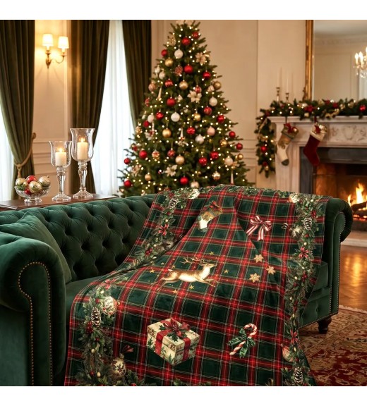 Plaid Merry Moments Velvet - The Napking Plaid Merry Moments Velvet - The Napking