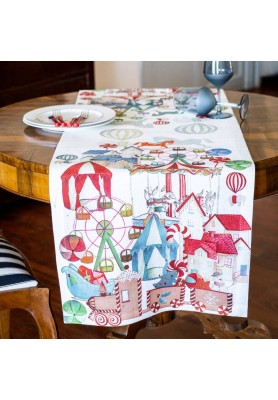 Runner in lino stampa Circus - The Napking