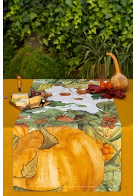 Runner in lino stampa Potirons - The Napking