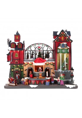 Carillon Green House animata con Movimento Musica e Luci H39 - Timstor