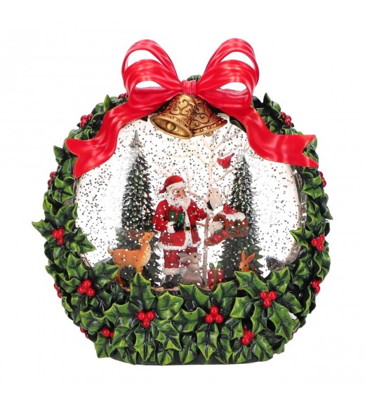 Lanterna Ghirlanda Babbo Natale Water Spinning H22 - Timstor