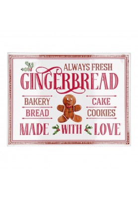 Decoro da parete in metallo Gingerbread H30 - Timstor