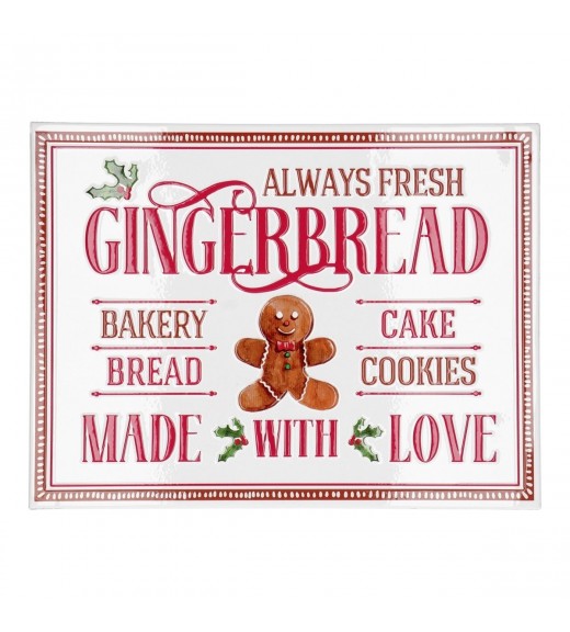 Decoro da parete in metallo Gingerbread H30 - Timstor