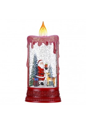 Lanterna Candela Babbo Natale Water Spinning - Timstor