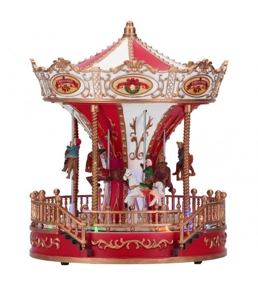 Carillon Giostra Carousel C/Led H28 - Timstor