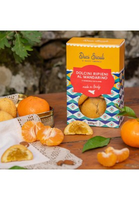 Confezione Specialità Siciliane Dolcini Ripieni al Mandarino - Biscotti Tumminello