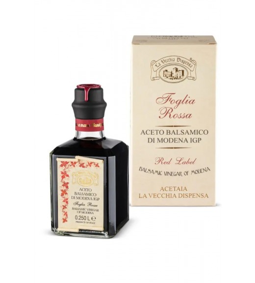 Aceto Balsamico di Modena IGP Foglia Rossa 250ml - La Vecchia Dispensa