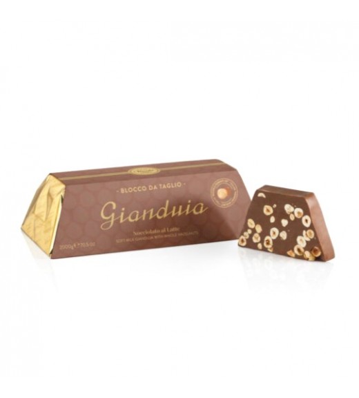 Blocco artigianale da taglio nocciolato gianduia 2 Kg - Venchi 1878