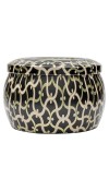 Candela Maison Noir Mini Tin - Fragranza Ambre Lumiere - Voluspa