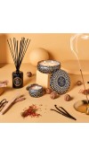 Candela Maison Noir Mini Tin - Fragranza Ambre Lumiere - Voluspa