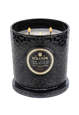 Candela Maison Noir 3W - Fragranza Pink Citron Grapefruit - Luxe Candle - Voluspa