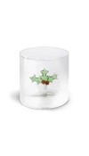Bicchiere in vetro decori natalizi NAT3 - WD Lifestyle