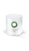 Bicchiere in vetro decori natalizi NAT - WD Lifestyle