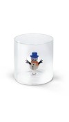 Bicchiere in vetro decori natalizi NAT4 - WD Lifestyle