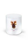 Bicchiere in vetro decori natalizi NAT4 - WD Lifestyle