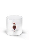 Bicchiere in vetro decori natalizi NAT3 - WD Lifestyle