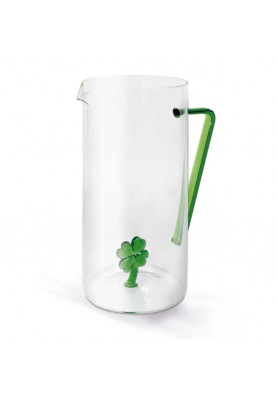Caraffa in vetro decoro Quadrifoglio - WD Lifestyle