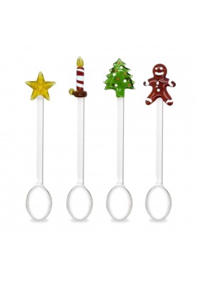 Cucchiaini in vetro decoro Natale2 - WD Lifestyle