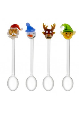 Cucchiaini in vetro decoro Natale4 - WD Lifestyle